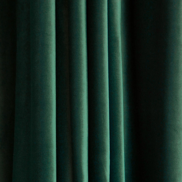 Rideau de velours vert Emeraude 1
