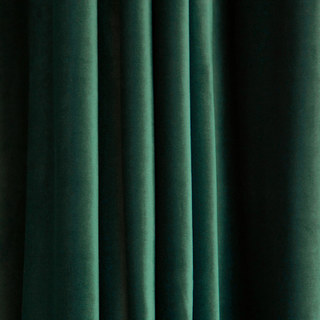 Rideau de velours vert Emeraude 1