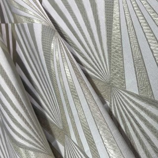 Déco Diamant Jacquard Crème géométrique Or faux rideaux en soie 3