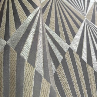 Déco Diamant Jacquard Géométrie Rideaux de soie gris Taupe 2