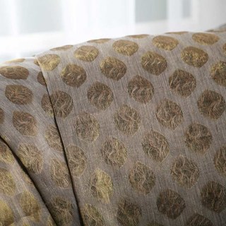 Feuille de luxe Ethereal Jacquard Gold Géométrique Dotted Voile Rideaux