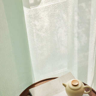 Rolling Hills Art Déco Rideaux de voile vert scintillants 5