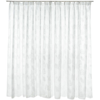 Feuilles sifflantes Blanc d'Ivoire Floral Voile Rideau 4