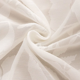 Whispering Petals Ivoire Blanc Floral Voile Dentelle Rideau 5