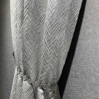 Diamond Life 3D Jacquard Gold Glittery Silver Gris Rideau géométrique
