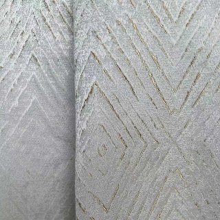 Diamond Life 3D Jacquard Gold Glittery Silver Gris Rideau géométrique 6