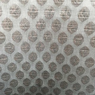 Feuille éthéré Luxe Jacquard Café Marron Géométrique Dote Voile Rideaux 4