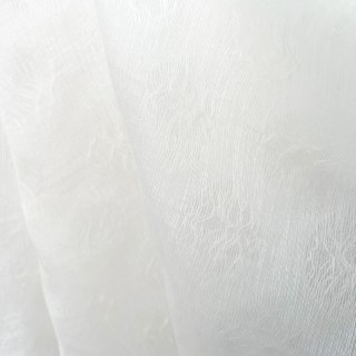 Feuille éthéré de luxe Jacquard Ivoire blanc géométrique pointillé Voile Rideaux 1