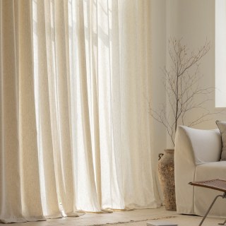 Natures Crème d'avoine Linge lourd Rideau voilé 2