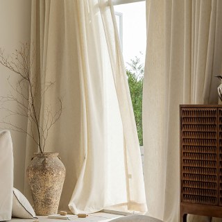 Natures Crème d'avoine Linge lourd Rideau voilé