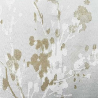 Peinture Veil Résumé Aquarelle Blanc d'Ivoire et Rideaux de Voile Floraux d'Or 4