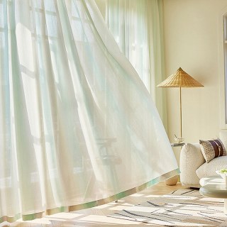 Paris Cascade Shimmering Vert Lilac Or Ombre Voile Rideau