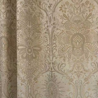 Ritz Luxe Jacquard Crème Or Damask Rideau floral 6