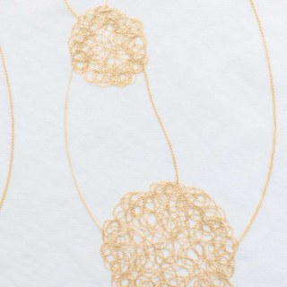 Danse Pom Pom Crème Brodée Or Voile Rideau 3