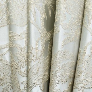 Jungle Jive Leopard et crème pour perroquet Rideaux de blackout dorés