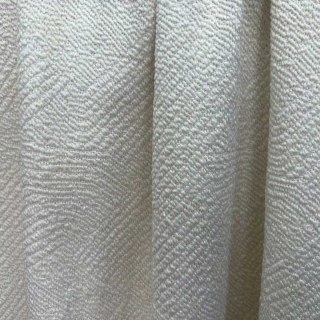 Weave Whisper Géométrie Ivoire Blanc Laine lourde Rideau de Chenille
