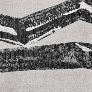 Attaque d'encre noir et blanc Résumé Rideau géométrique