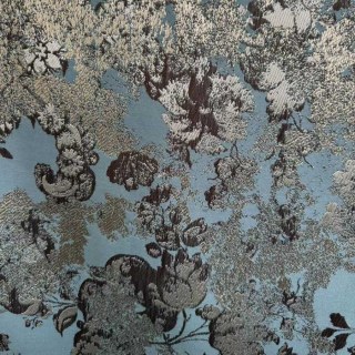 Floral Reverie Jacquard Rideaux bleus d'oeufs de canard 4