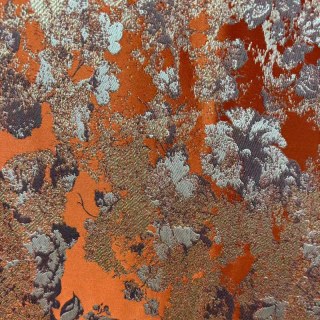 Floral Reverie Jacquard Terracotta Rideaux orange 6