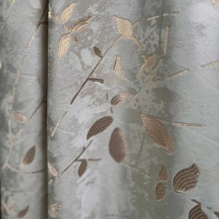 Golden Grove Luxe Jacquard Silky Crème Rideau d'or 2