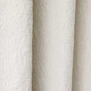 Bloomfield Texturé Chenille Rideau floral blanc d'ivoire 3