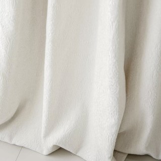 Bloomfield Texturé Chenille Rideau floral blanc d'ivoire 1