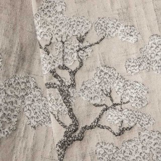 Bonsai givré Rideau floral de Mocha brun neige et pin 5
