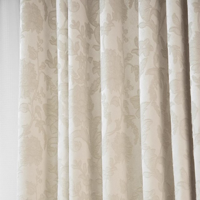 Crème Bloom Serene Végétalienne Suede Rideau floral 1