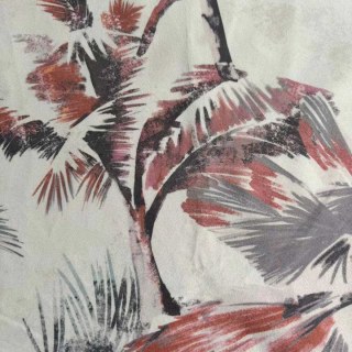 Palmes Coucher de soleil Multicolore Rideaux fleuris tropicaux en velours 5