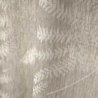 Fern à fouetter Oatmeal Premium Lin Mélange de laine Rideau voilé lourd 4