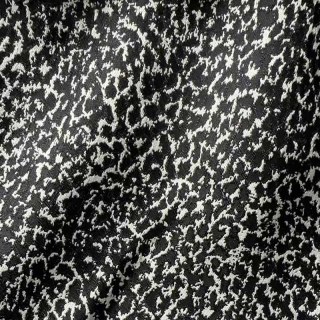 Noir Safari Leopard Spot Black and White Animal Print Rideaux