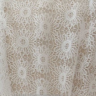 Sunflower Jacquard Côte d'Ivoire Blanc Dentelle Net Rideau 4