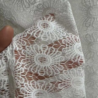 Sunflower Jacquard Côte d'Ivoire Blanc Dentelle Net Rideau 5