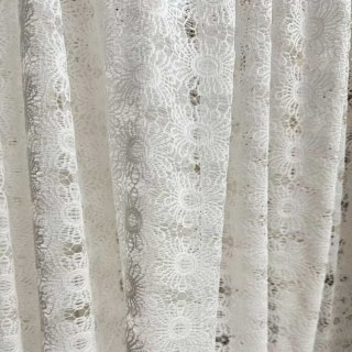 Sunflower Jacquard Côte d'Ivoire Blanc Dentelle Net Rideau 1