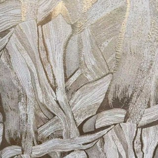 Dreamscape Luxe Jacquard abstrait crème et rideaux d'or 6