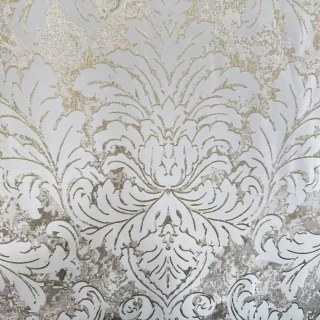 Golden Baroque Luxe Jacquard Crème Rideaux en or 6