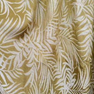 Tropical Breeze Jacquard Linge vert d'olive Style Rideau de cire