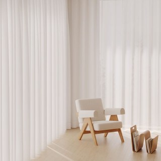 Avila Imperméable Textile Blanc Extérieur Voile Rideau 2