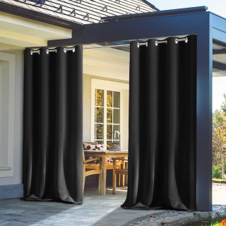 Malibu Waterproof Blackout Twill Black Rideau extérieur 2