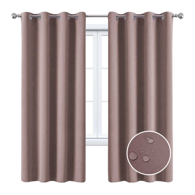 Malibu Rideau extérieur étanche Twill Mocha 1