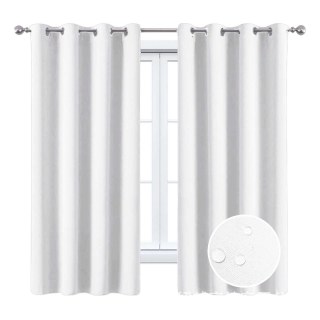 Malibu Waterproof Blackout Twill blanc Rideau extérieur