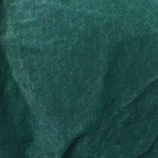 Scandinave Basketweave Textile Forêt foncée Vert Velours Blackout Rideaux