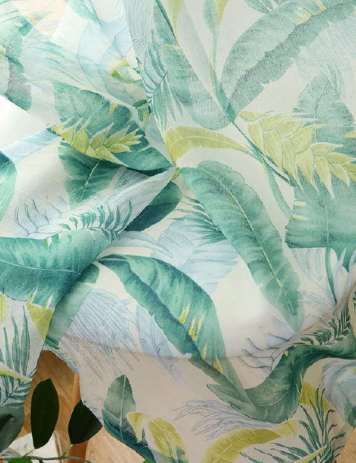 Rideaux de voile tropicaux
