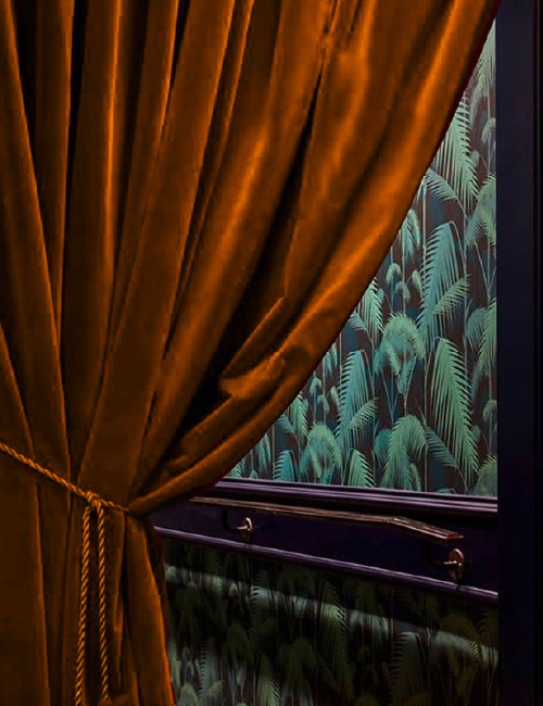 Rideaux de velours faits sur mesure