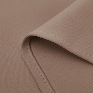 Malibu Imperméable Anti-Lumière Sergé Brun Clair Rideau d'Extérieur
