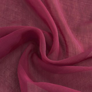 Smarties Rouge Bourgogne Rideau Voile Doux et Transparent