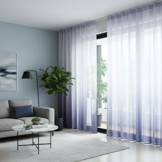 Candy Land Ombre Gris Rideau Voile