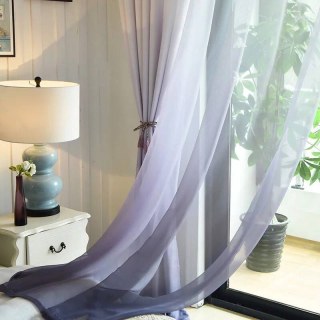 Candy Land Ombre Gris Voile Rideau