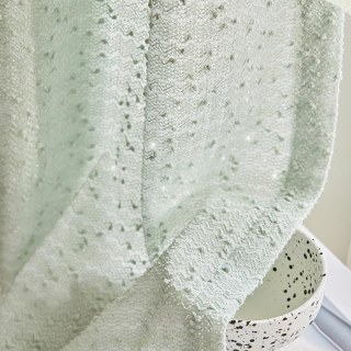 Ripple Wave Tweed Inspiré Sage Green Mesh Net Rideau 3