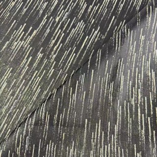 Rideau noir Silver Stream avec rayures métalliques scintillantes 5